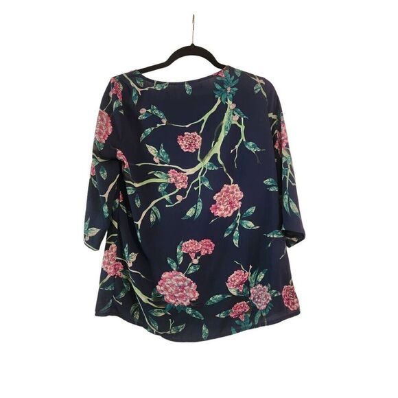 Anthropologie HD in Paris Eira green floral blouse size 6 - Picture 3 of 9